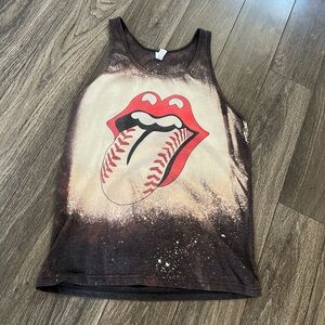 Kids Graphic Tank Top - Brown and Red